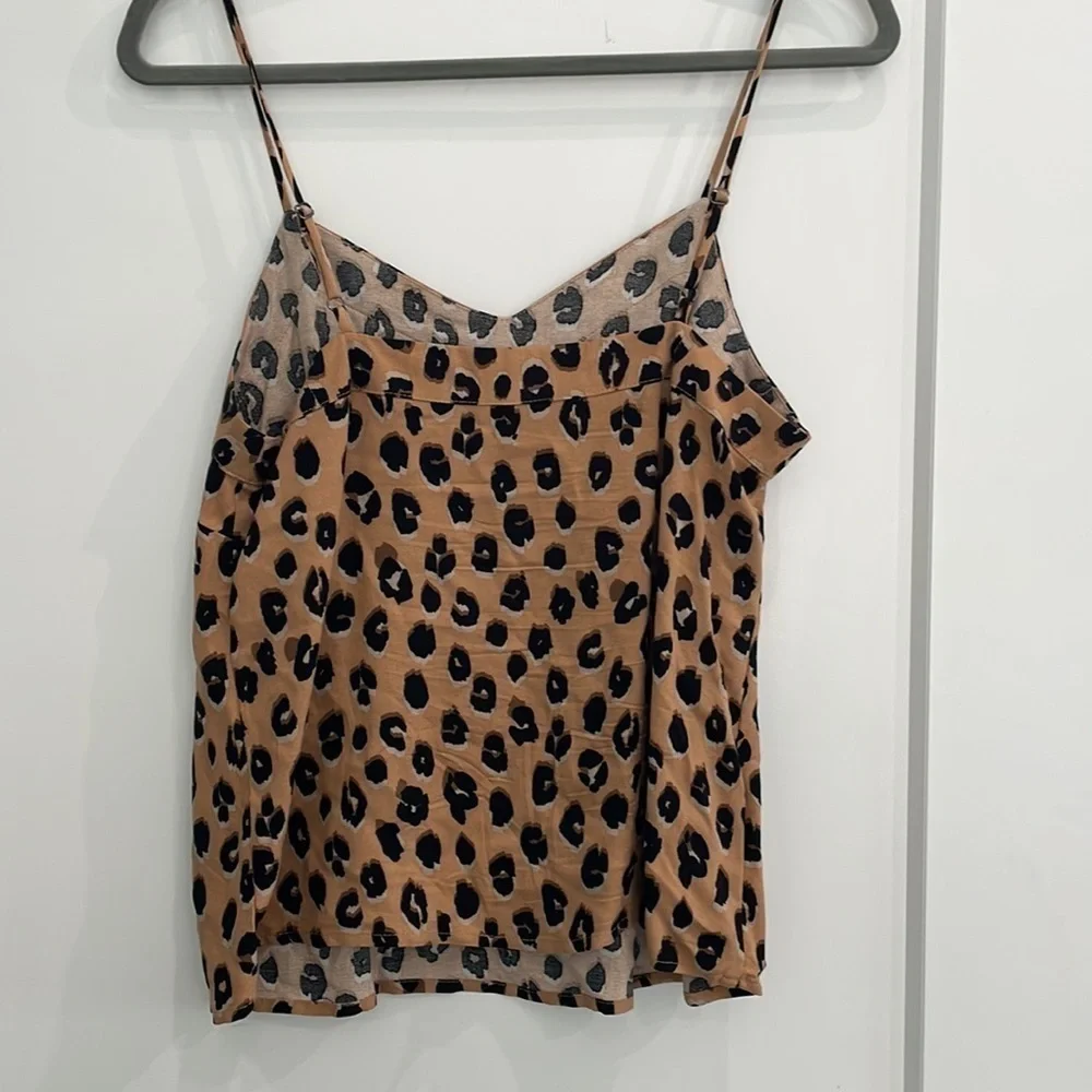 Cheetah Leopard Print Loose Fit Tank Top A New Day - Picture 3 of 3